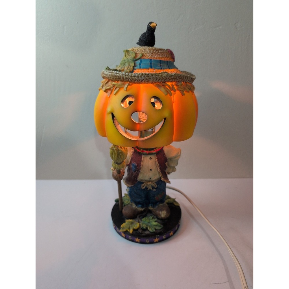 Trick or Treat Jack O Lantern Halloween Holiday Decor Table Lamp